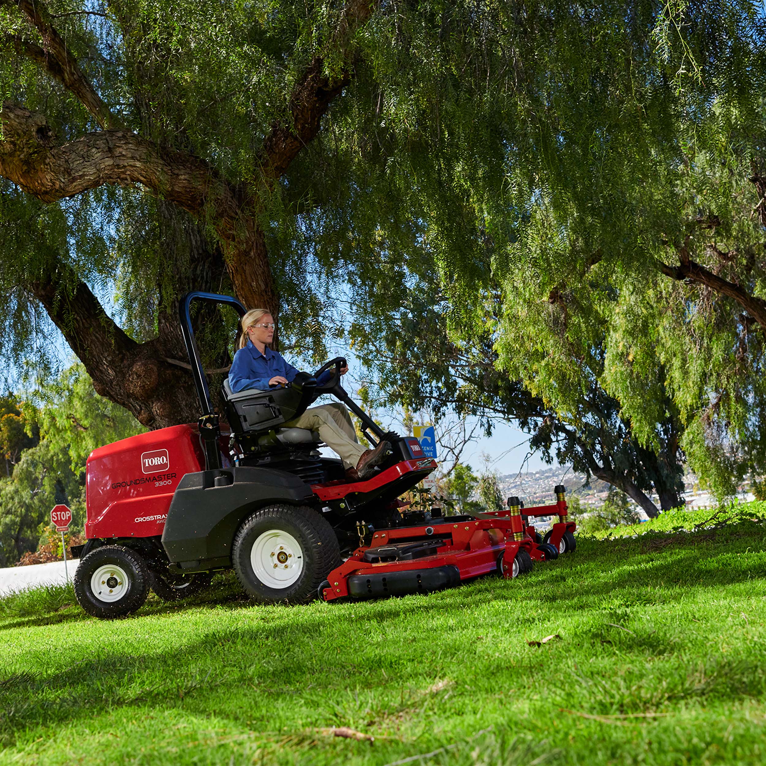 groundsmaster leistungsstark berg auf