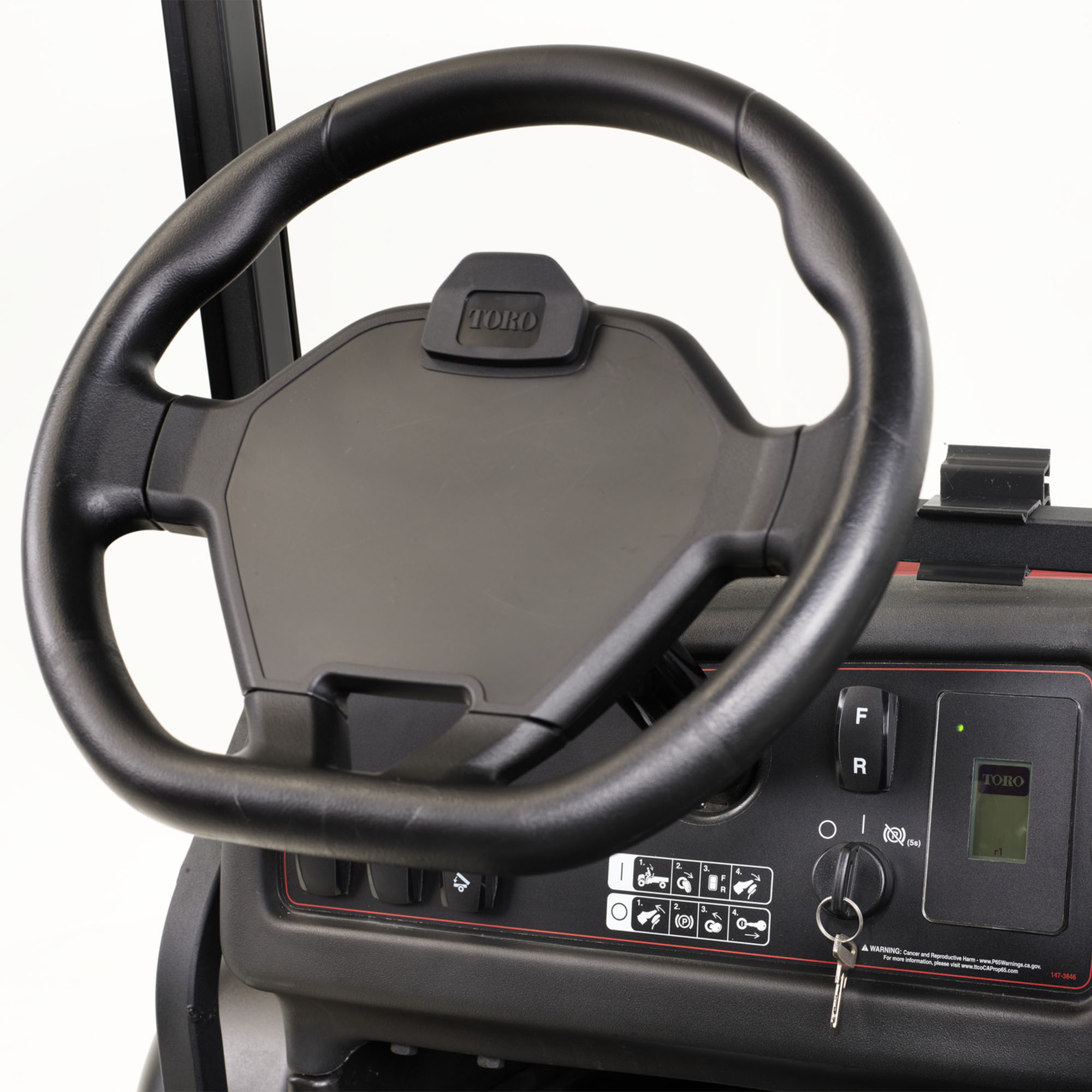 cockpit mit lenkrad von workman toro