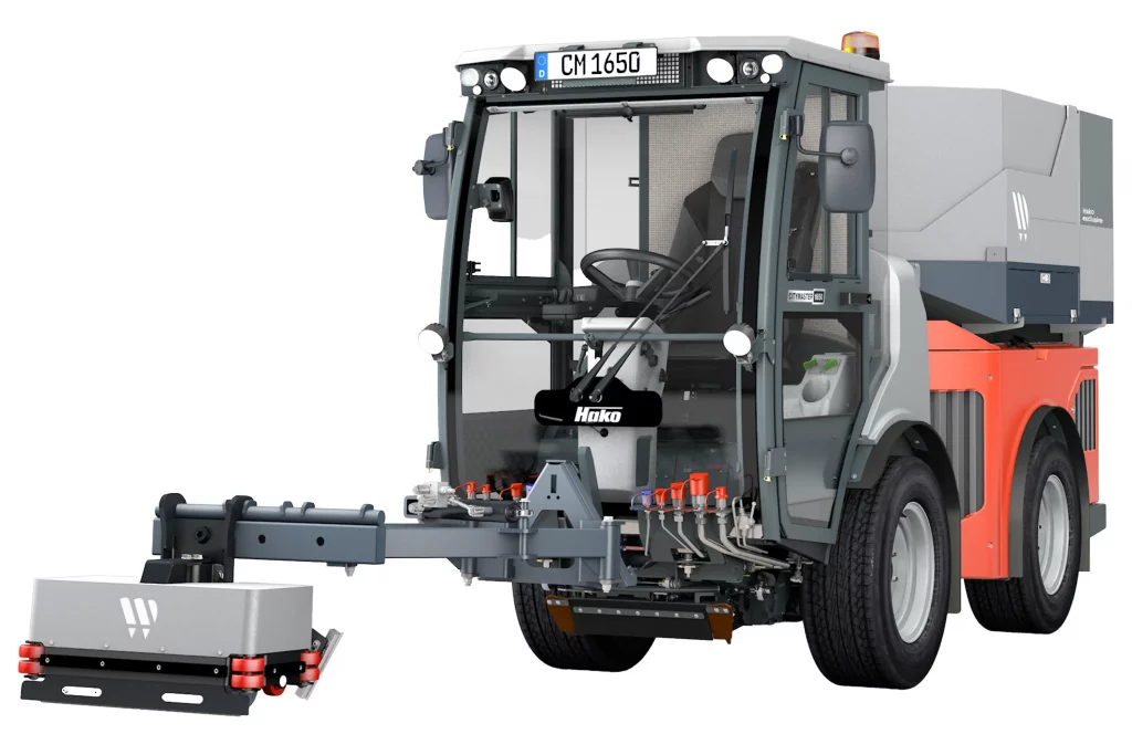 Hako Citymaster 1650 mit Weco Wildkrautbekämpfer Anbau