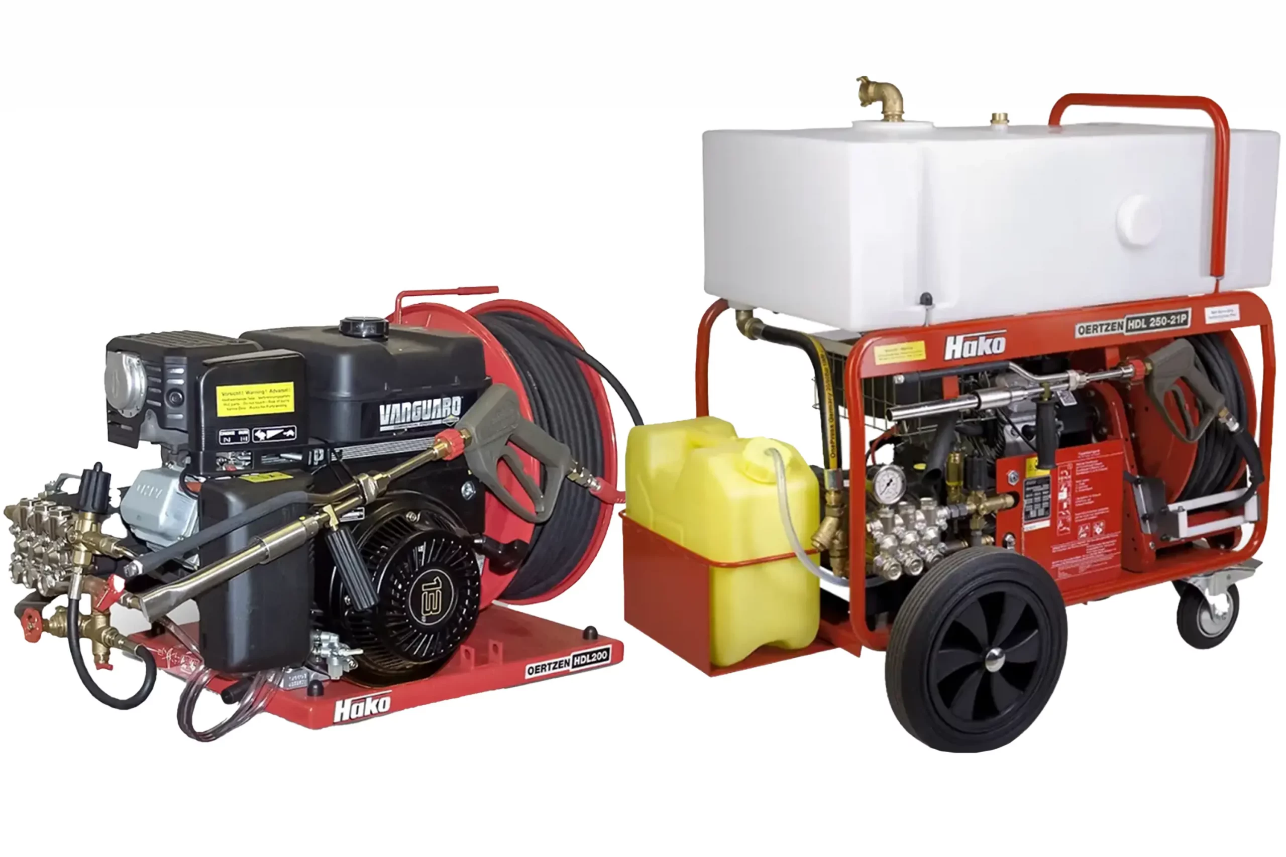 Aufreihung Hako Löschtechnik Oertzen HDL200 und Oertzen HDL250-23/32/42