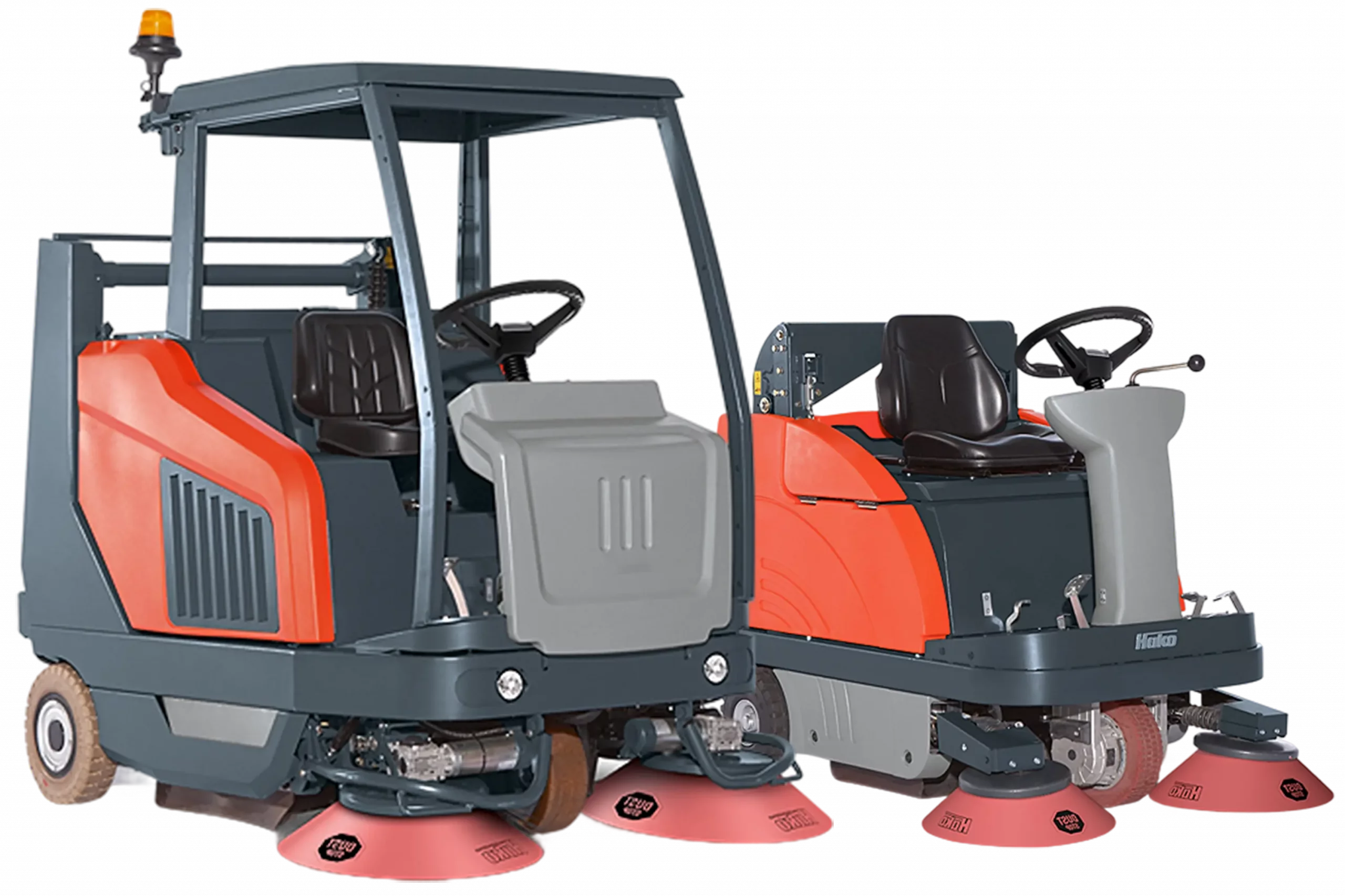 Aufreihung Hako Sweepmaster 900 R und 1500 RH Ride on Kehrsaugmaschinen