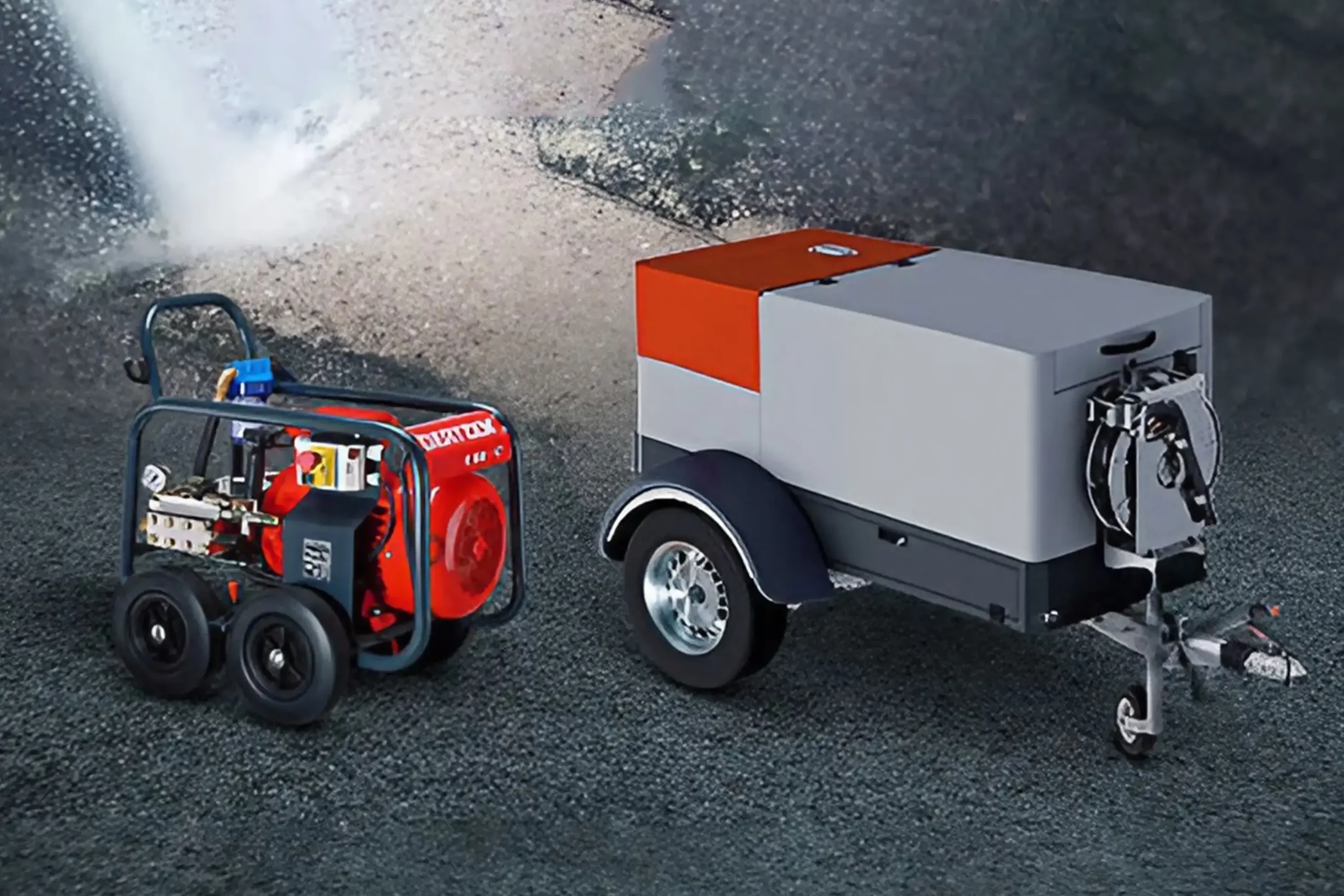 Aufreihung der Wasserstrahltechnik: Oertzen und Weco