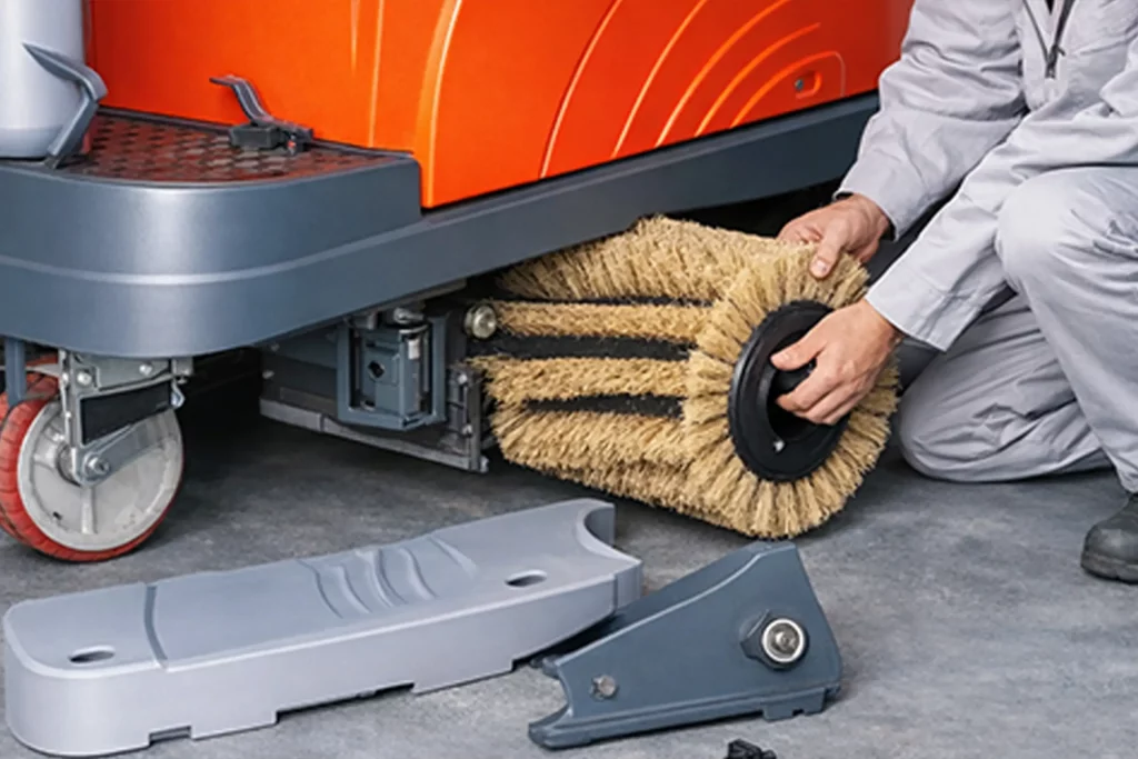 Einfache Servicearbeiten an der Hako Sweepmaster