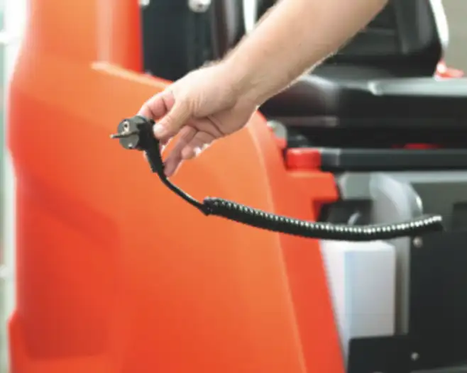 Scrubmaster B120 R wird aufgeladen