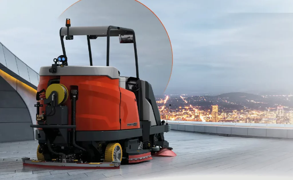 Hako Scrubmaster B400 RH Einsatz Heckansicht