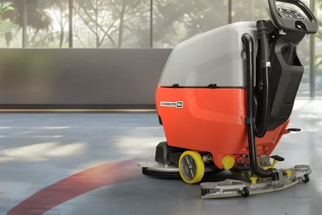 Hako Scrubmaster B35 und B50 Kurvenfahrt